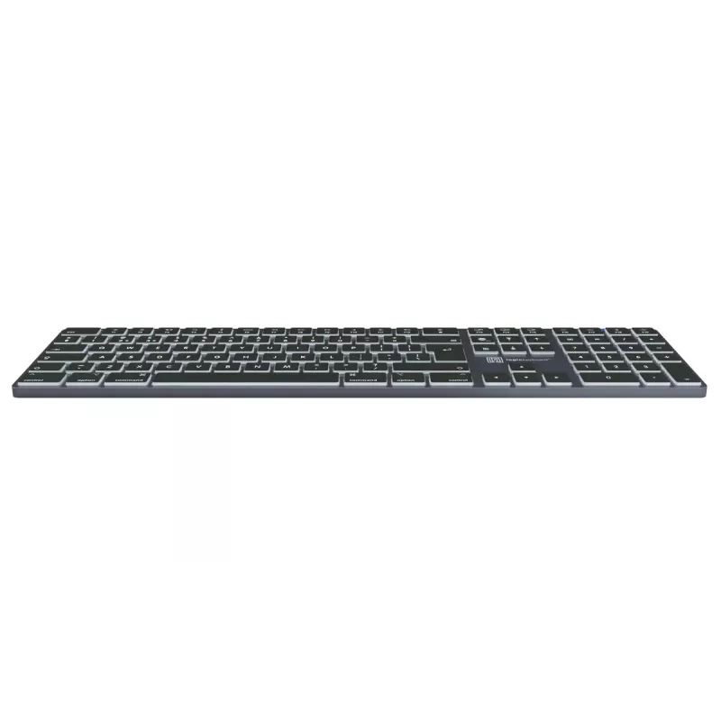 LogicKeyboard SKB-TM-UK täysikokoinen näppäimistö USB + Bluetooth, QWERTY UK English, Titanium