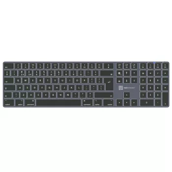 LogicKeyboard SKB-TM-UK täysikokoinen näppäimistö USB + Bluetooth, QWERTY UK English, Titanium