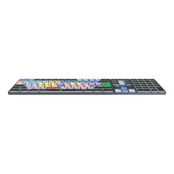 Täysikokoinen Bluetooth-näppäimistö LogicKeyboard LKB-MCOM4-TM — QWERTZ saksalainen asettelu, 109 näppäintä, Titanium harmaa