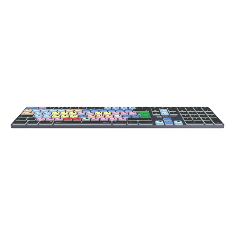 Täysikokoinen Bluetooth-näppäimistö LogicKeyboard LKB-MCOM4-TM — QWERTZ saksalainen asettelu, 109 näppäintä, Titanium harmaa