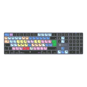 Täysikokoinen Bluetooth-näppäimistö LogicKeyboard LKB-MCOM4-TM — QWERTZ saksalainen asettelu, 109 näppäintä, Titanium harmaa
