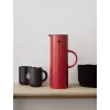 Termoskannu Stelton EM77 1L punainen retkeily päivittäiseen käyttöön
