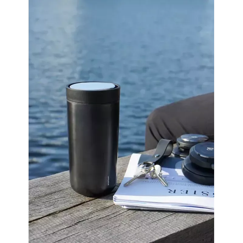 Stelton To Go Click 400 ml musta polypropeeni ruostumaton teräs