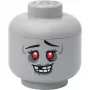 Storage Head Large by room copenhagen — LEGO-yhteensopiva säilytyslaatikko ”Zombie” (harmaa)