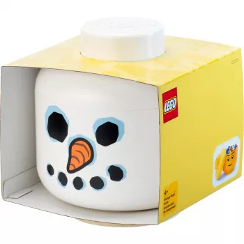 Storage Head Snowman large by room copenhagen — LEGO-yhteensopiva lelujen säilytysastia, valkoinen