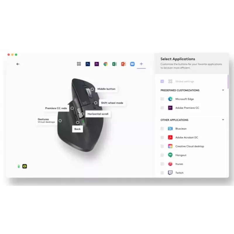 Logitech MX Master 3S -hiiri RF langaton + Bluetooth