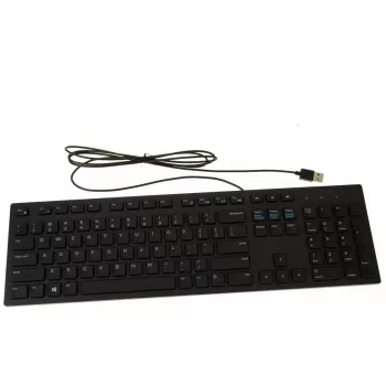 Dell USB 104 näppäimen RKR0N näppäimistö multimedianäppäimillä, langallinen USB-liitäntä