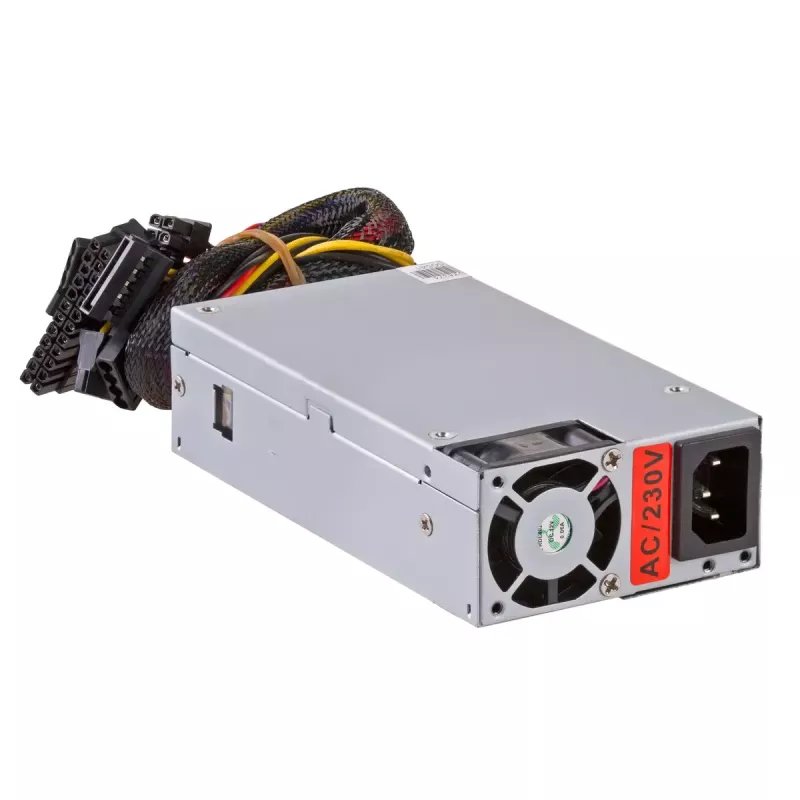 Akyga AK-I1-200 200 W Flex-ATX-virtalähde, passiivinen PFC, 40 mm tuuletin, harmaa
