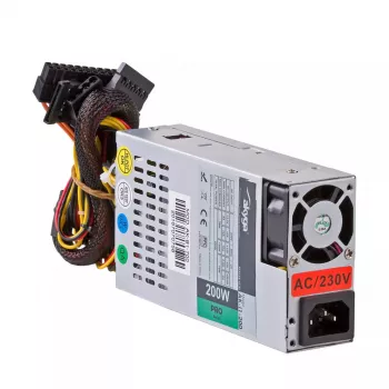 Akyga AK-I1-200 200 W Flex-ATX-virtalähde, passiivinen PFC, 40 mm tuuletin, harmaa