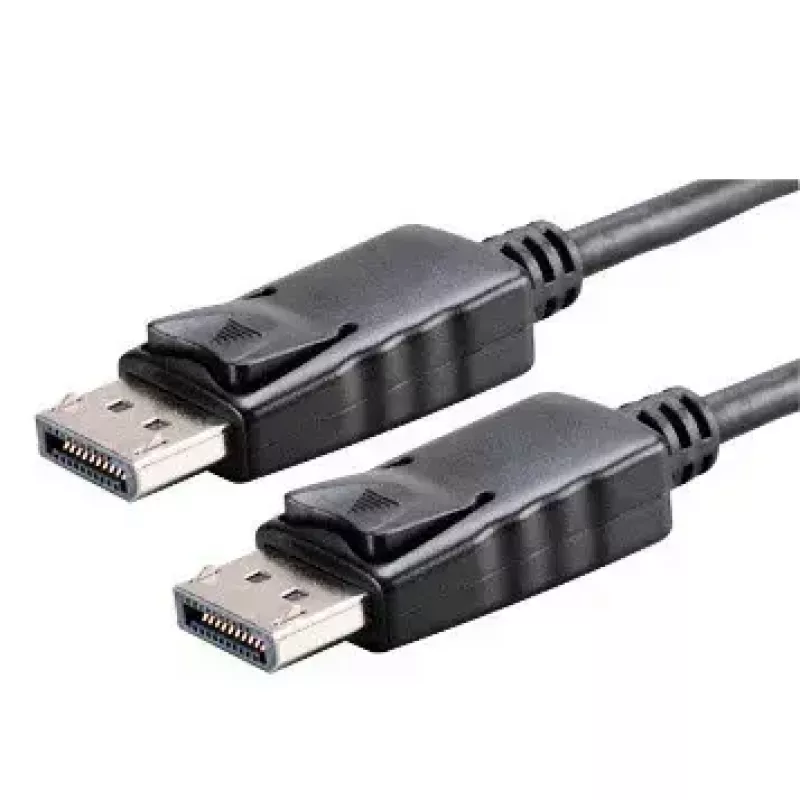 Akyga AK-AV-10 DisplayPort-kaapeli, uros/uros, kullatut liittimet, 1,8 m, musta