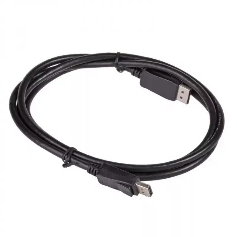 Akyga AK-AV-10 DisplayPort-kaapeli, uros/uros, kullatut liittimet, 1,8 m, musta