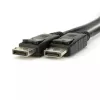 Akyga AK-AV-10 DisplayPort-kaapeli, uros/uros, kullatut liittimet, 1,8 m, musta