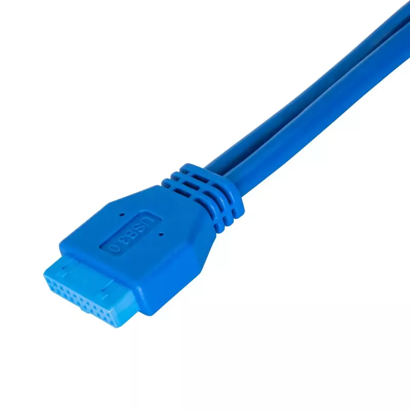 Akyga AK-CA-62 sisäinen USB-3.0-sovitinkaapeli, 19-pin header - 2 x USB-A naaras, 0,65 m