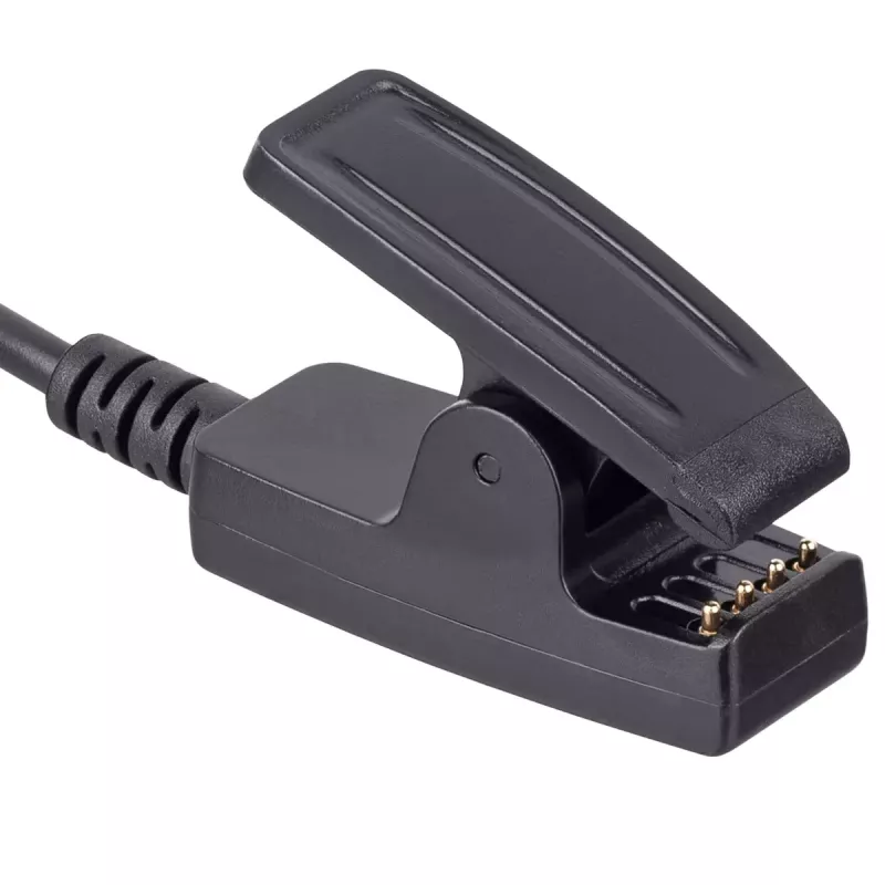 Akyga AK-SW-18 USB-latauskaapeli klipsillä Garmin Forerunner 230 / 235 / 630 / 645 / 735XT, 1 m, musta