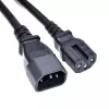 Akyga AK-UP-06 palvelimen virtakaapeli IEC C14 - C15, 1,8 m, musta