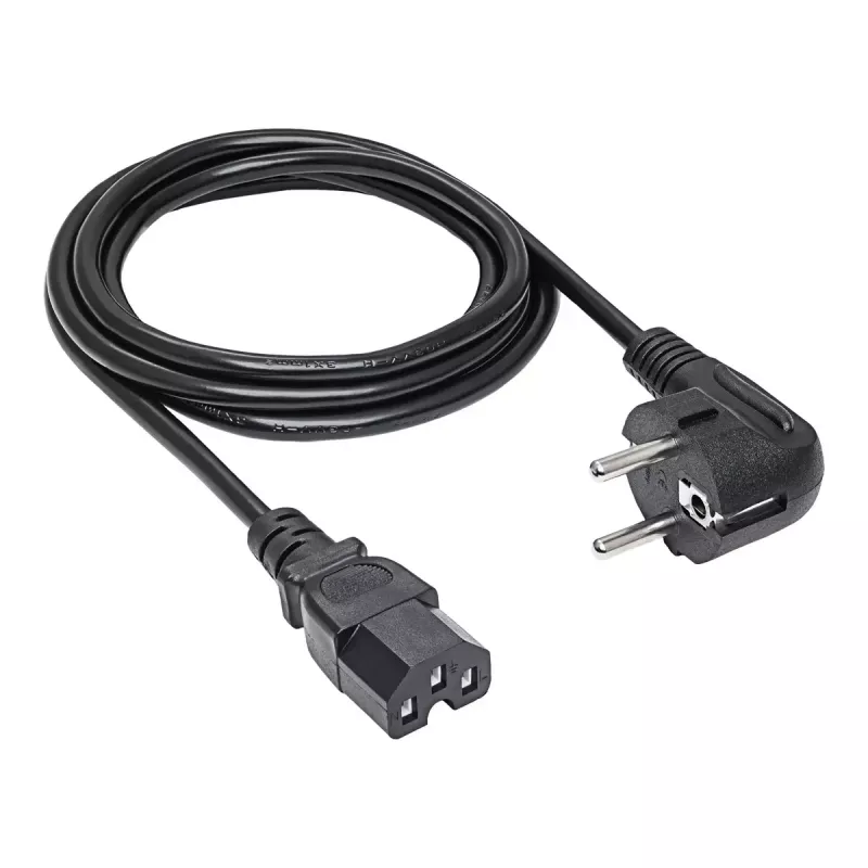 Akyga AK-UP-08 palvelimen virtajohto, CEE 7/7 – IEC C15, kupari 3 x 1 mm², 1,8 m, musta