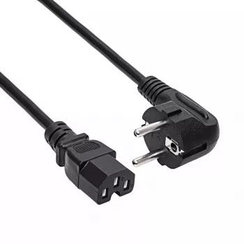 Akyga AK-UP-08 palvelimen virtajohto, CEE 7/7 – IEC C15, kupari 3 x 1 mm², 1,8 m, musta