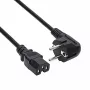 Akyga AK-UP-08 palvelimen virtajohto, CEE 7/7 – IEC C15, kupari 3 x 1 mm², 1,8 m, musta