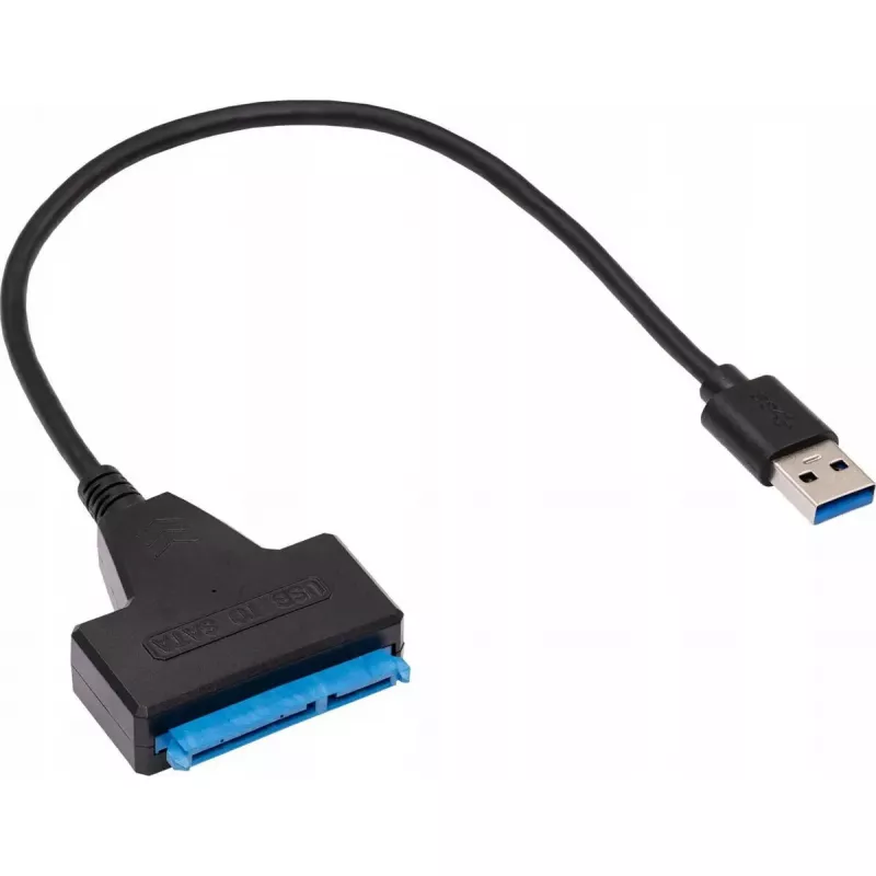 Akyga AK-CA-86 SATA–USB-A 3.0 -adapterikaapeli 2,5 tuuman asemille, 0,3 m, musta