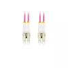 Kuitukaapeli LANBERG FO-LULU-MD41-0010-VT, 1 m, OM4, LC–LC, violetti
