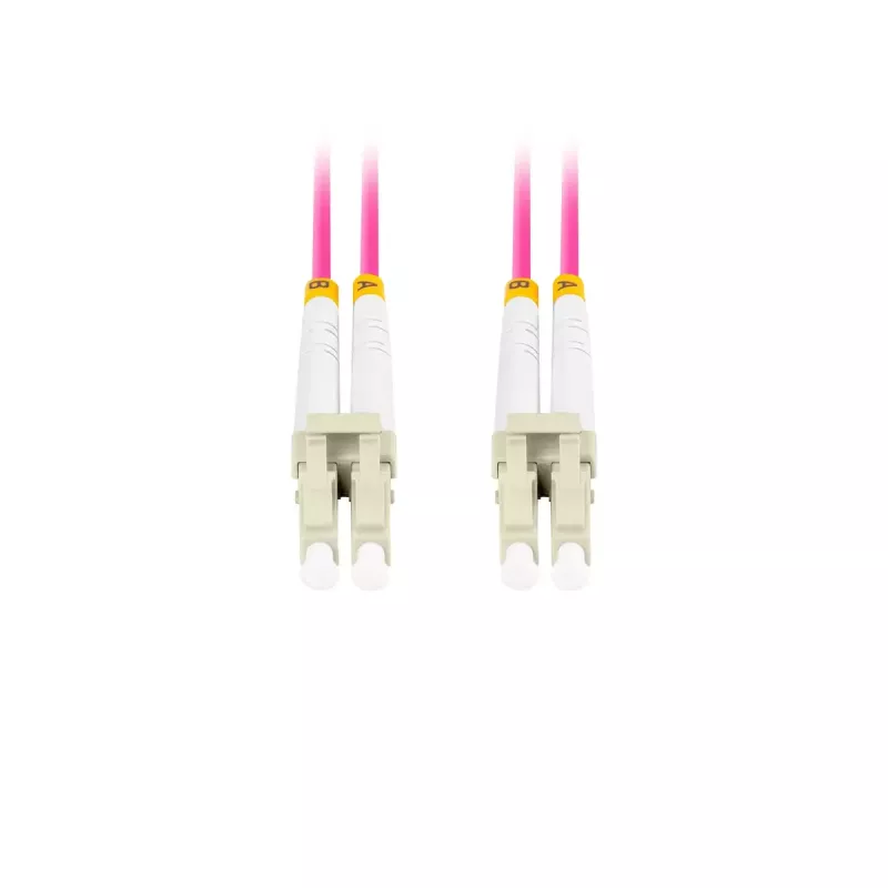 Kuitukaapeli LANBERG FO-LULU-MD41-0100-VT 10 m OM4 LC–LC