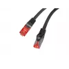 Verkkokaapeli Lanberg PCF6-10CU-0025-BK RJ-45 Cat6 0,25 m musta