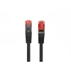 Verkkokaapeli Lanberg PCF6-10CU-0025-BK RJ-45 Cat6 0,25 m musta