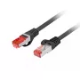Verkkokaapeli Lanberg PCF6-10CU-0025-BK RJ-45 Cat6 0,25 m musta