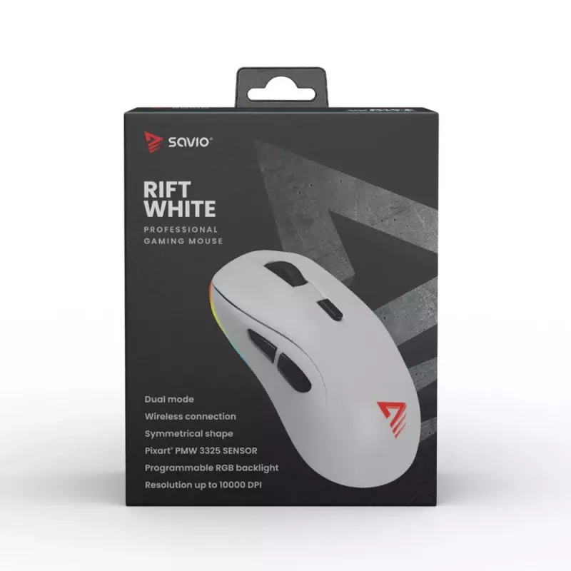 Hiiri Savio RIFT WHITE Bluetooth USB Type-A