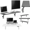 Mozos Clamp Dual Riser kiinnitettävä näyttöteline kahdelle näytölle