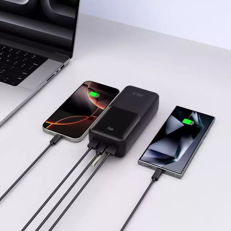 Kannettava varavirtalähde TECH-PROTECT PB03 30000mAh