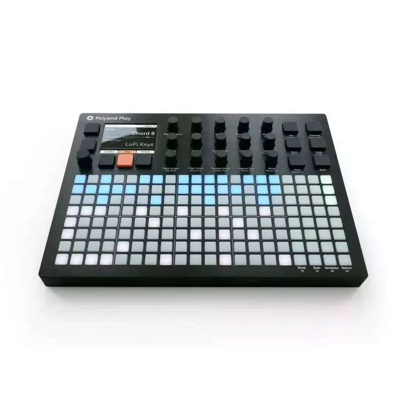 Groovebox Polyend Play - Polyendin laitteistogroovebox, kompakti itsenäinen sekvensseri ja sampleri