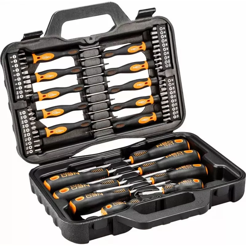 NEO Tools 04-211 ruuvimeisseli- ja kärkisarja, 58 kpl