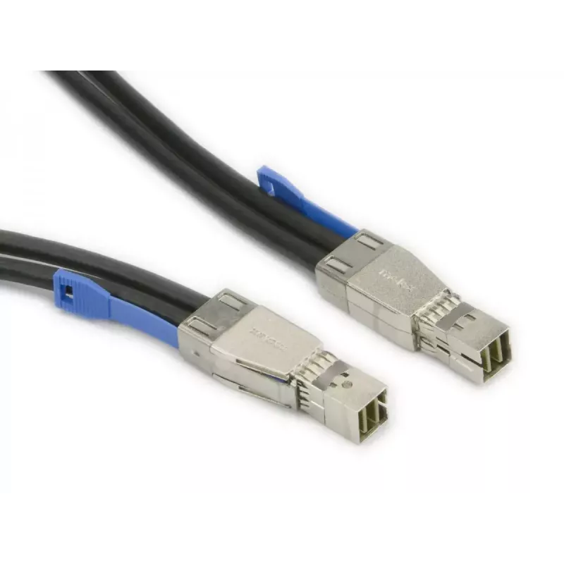Ulkoinen MiniSAS-HD-kaapeli Supermicro CBL-SAST-0573, 1 m, MiniSAS–MiniSAS, musta