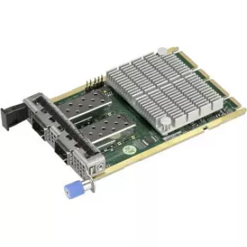 Verkkosovitin Supermicro AOC-A25G-M2SM — QSFP28 sisäinen liitäntä, passiivinen jäähdytys, 15 W, 76×115 mm