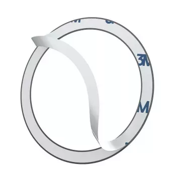 Magneettinen rengas Baseus Halo MagSafe musta — 2 kpl magneettista puhelinrengastelinettä