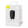 Baseus seinälaturi GaN5 40 W, 2x USB-C (musta)