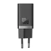 Baseus seinälaturi GaN5 40 W, 2x USB-C (musta)