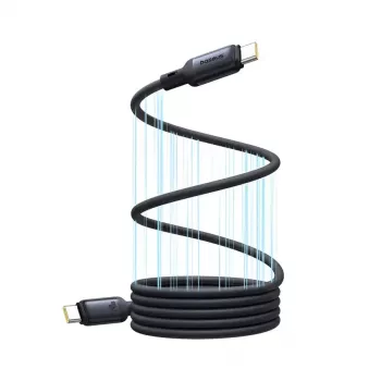 USB-C–USB-C-kaapeli Baseus PicoGo 1 m, musta, tiedonsiirto jopa 0,48 Gbit/s