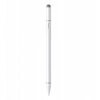 Stailus Baseus Smooth Writing III 3-in-1 magneettinen versio – passiivinen, valkoinen