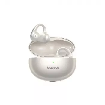 TWS Open-Ear -kuulokkeet Baseus BOWIE MC1 – valkoinen, Open-Ear-muotoilu, langaton