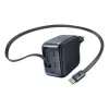 Laturi Baseus EnerCore CJ11 pikalaturi 3C 67W — 3× USB-C, AC-tulo, musta