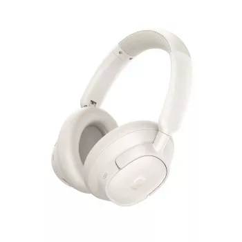 Langattomat kuulokkeet melunvaimennuksella Baseus BH1 NC — Bluetooth 6.0, valkoinen