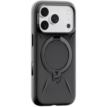 Puhelinkotelo Torras OSTAND SPIN SERIES iPhone 17 Pro Max:lle musta