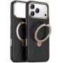 Puhelinkotelo Torras Ostand Spin Vegskin Series iPhone 17 Pro Max:lle, musta