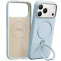 Puhelinkotelo Torras Ostand Spin Softune Series iPhone 17 Pro:lle vaaleansininen