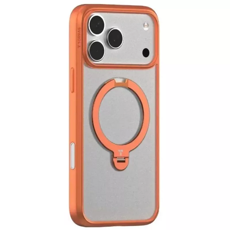 Puhelinkotelo Torras Ostand Spin Series iPhone 17 Pro:lle — oranssi