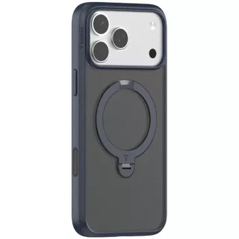 Puhelinkotelo Torras Ostand Spin Series iPhone 17 Pro Max:lle, laivastonsininen
