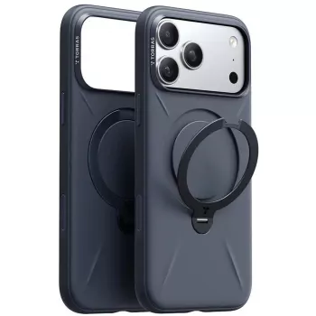 Puhelinkotelo Torras Spin Softune Series iPhone 17 Pro:lle, laivastonsininen, pehmeä suojakotelo