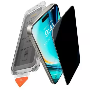 Tietosuojakalvo Torras Privacy INSTALL MASTER iPhone 17 Air:lle — musta